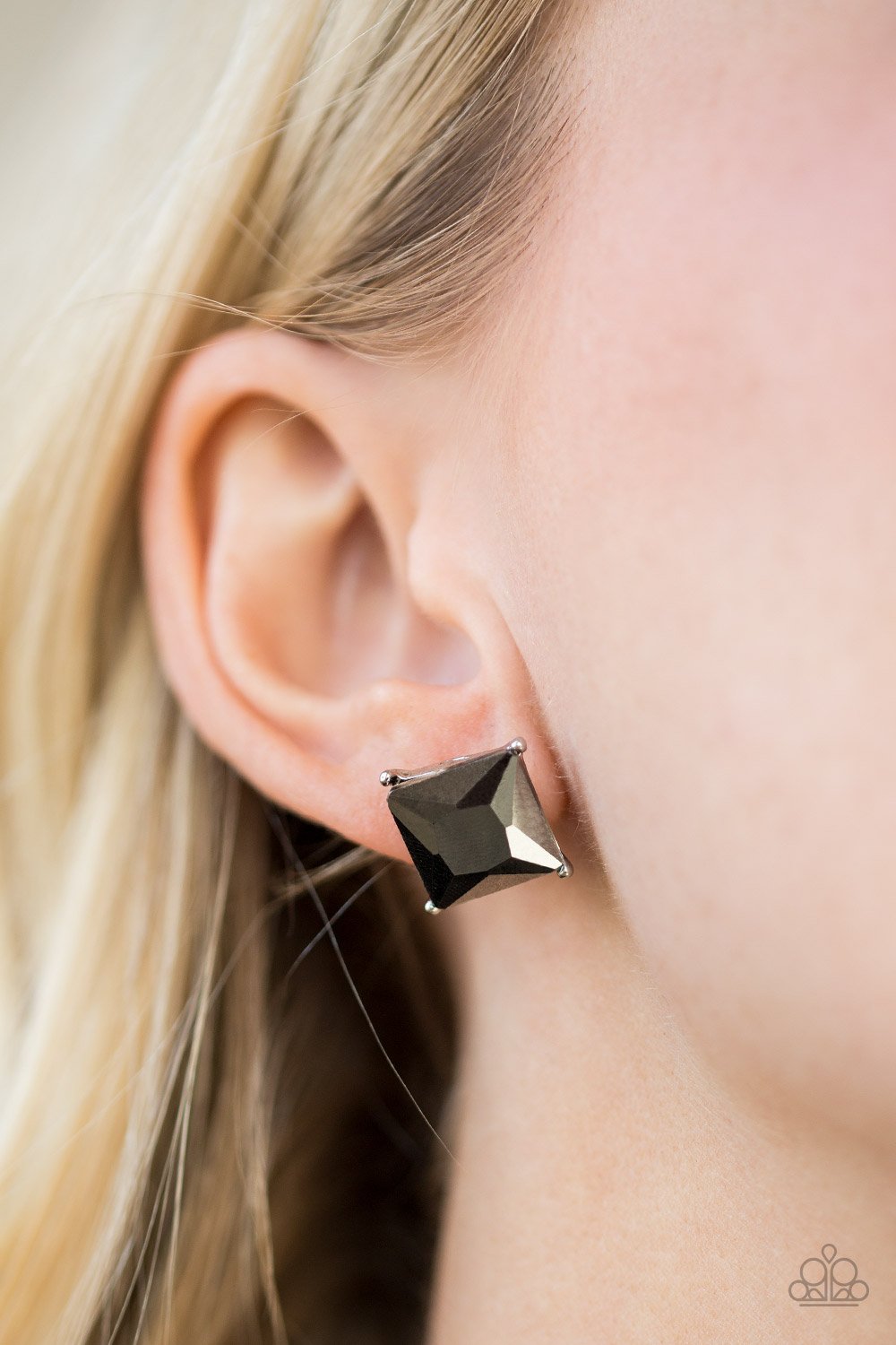 The Big Bang Silver Post Earrings Paparazzi