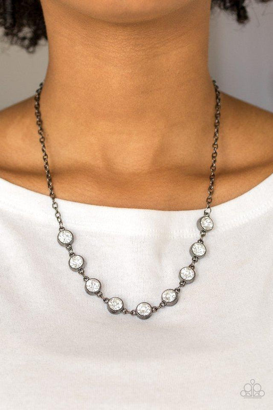 Starlit Socials Black Necklace