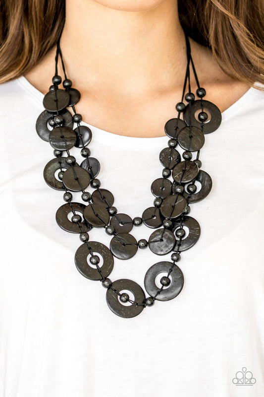 Catalina Coastin Black Necklace - Daria's Blings N Things