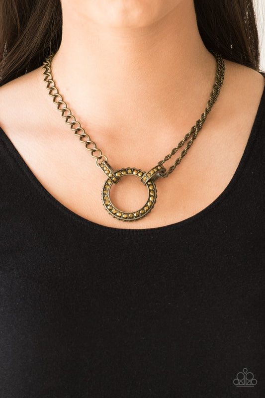 Razzle Dazzle Brass Necklace