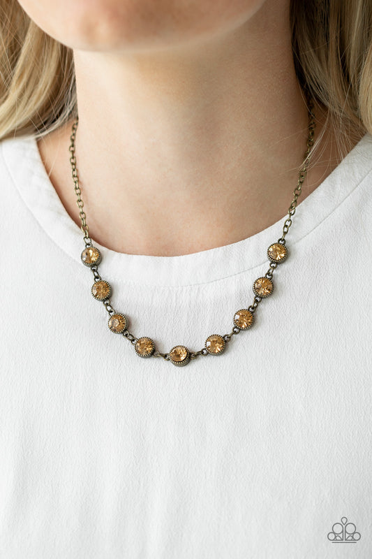 Starlit Socials Brass
Necklace