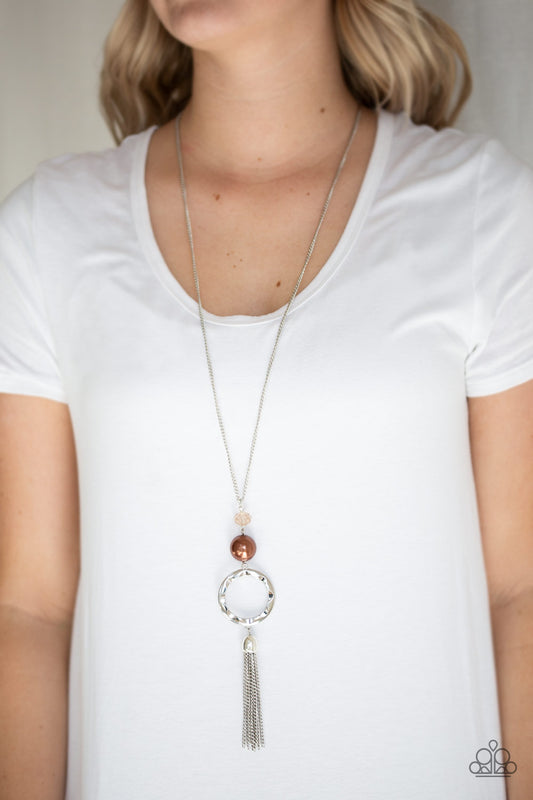 Bold Balancing Act Brown Necklace - Daria's Blings N Things