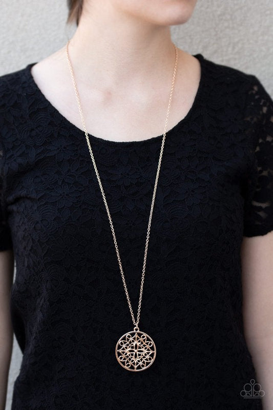 Mandala Melody Rose Gold Necklace