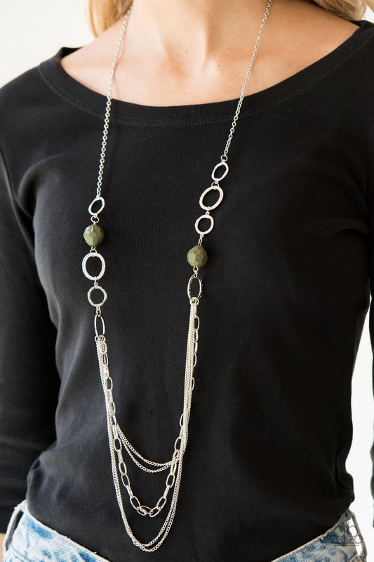 Margarita Masquerades Green Necklace Paparazzi