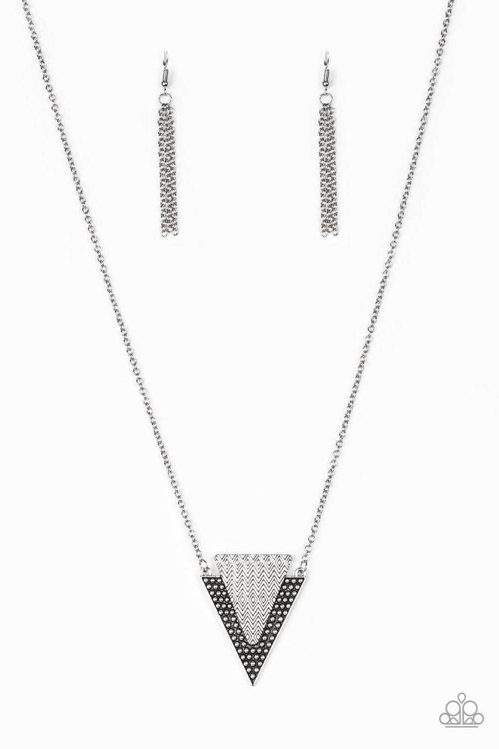 Ancient Aztec Silver Necklace - Daria's Blings N Things