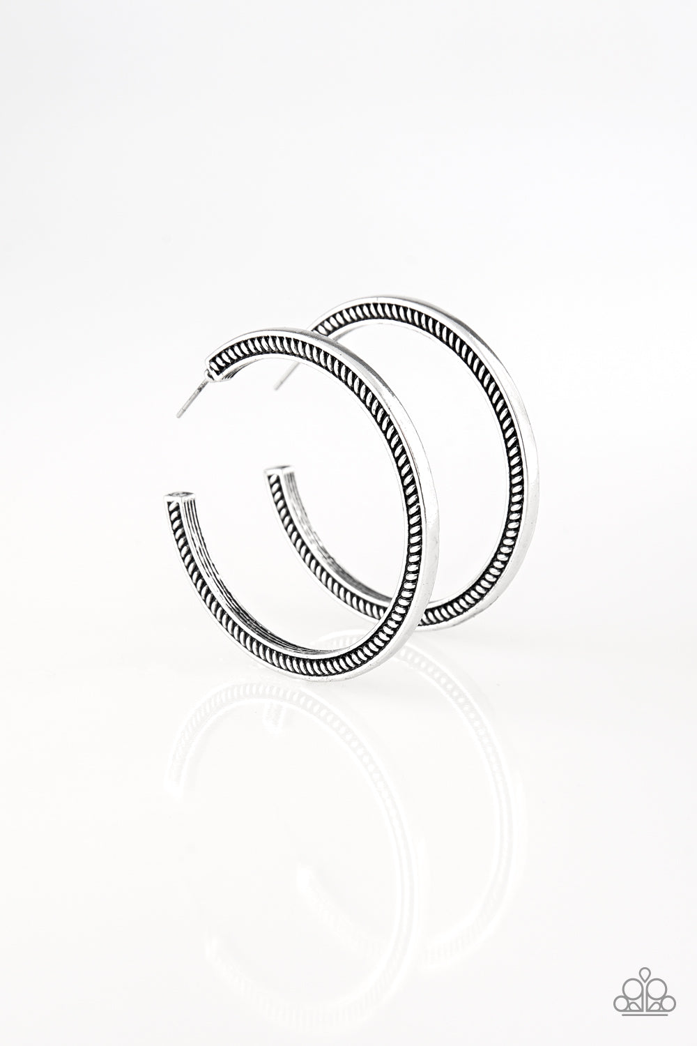 This Is My Tribe Silver Hoop
Earrings Paparazzi