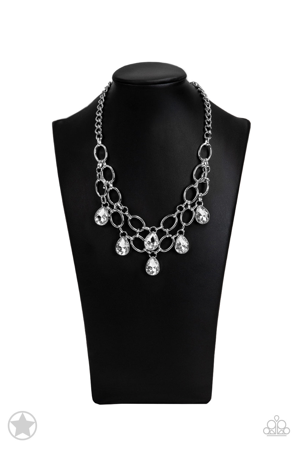 Show-Stopping Shimmer White Necklace