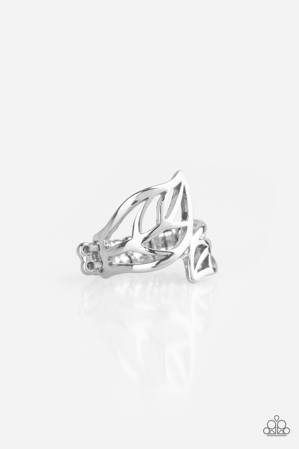 Leaf It All Behind Silver Ring