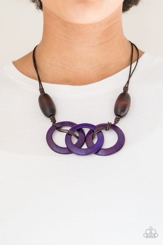Bahama Drama Purple Necklace - Daria's Blings N Things