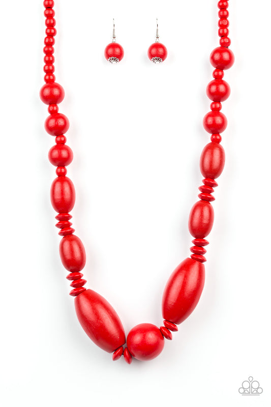 Summer Breezin Red Necklace