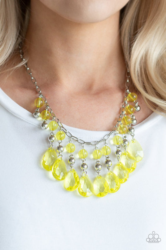 Beauty School Drop Out Yellow Necklace - Daria's Blings N Things