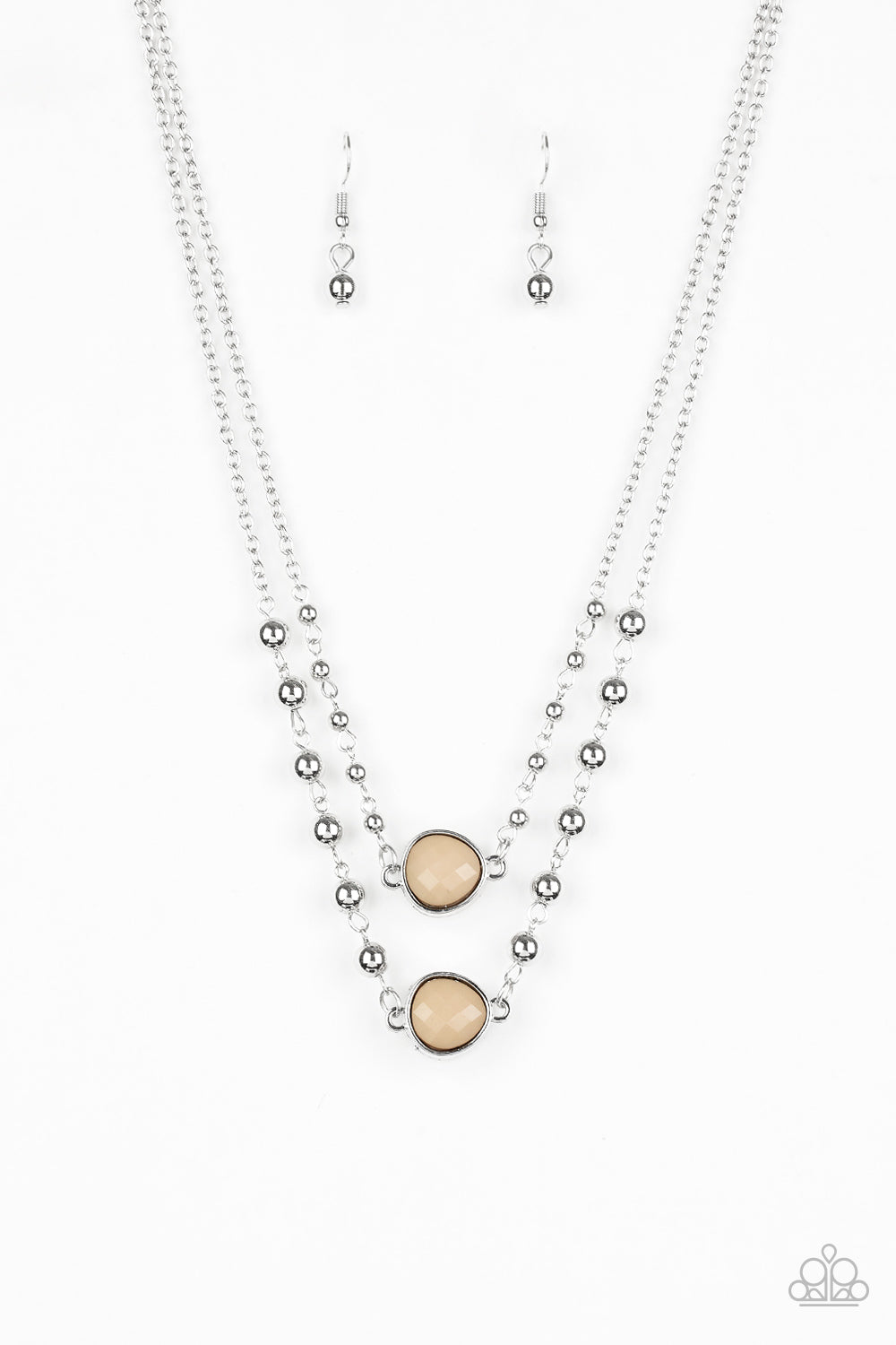Colorfully Charming Brown Necklace - Daria's Blings N Things