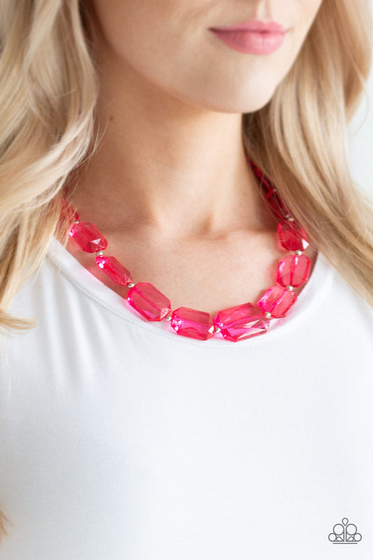 ICE Versa Pink Necklace Paparazzi