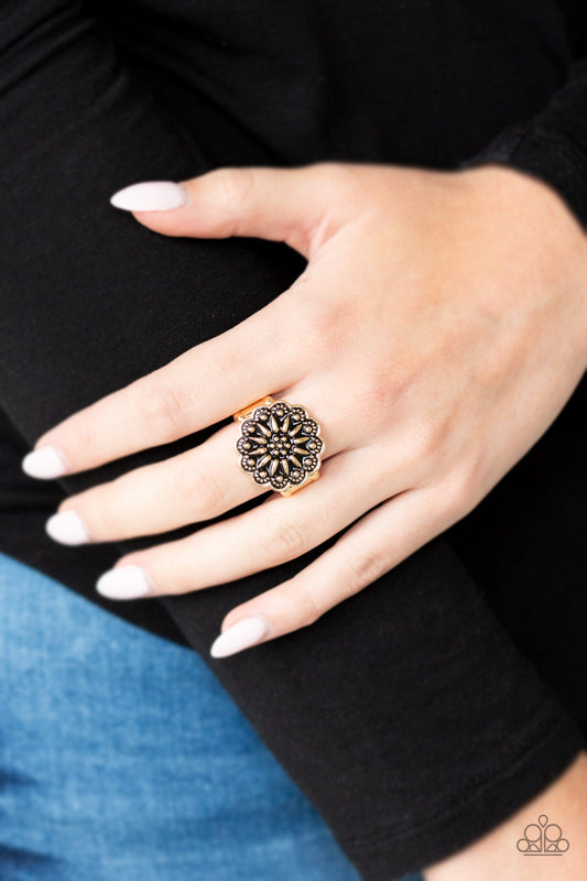 Desert Sunflower Gold Ring - Daria's Blings N Things