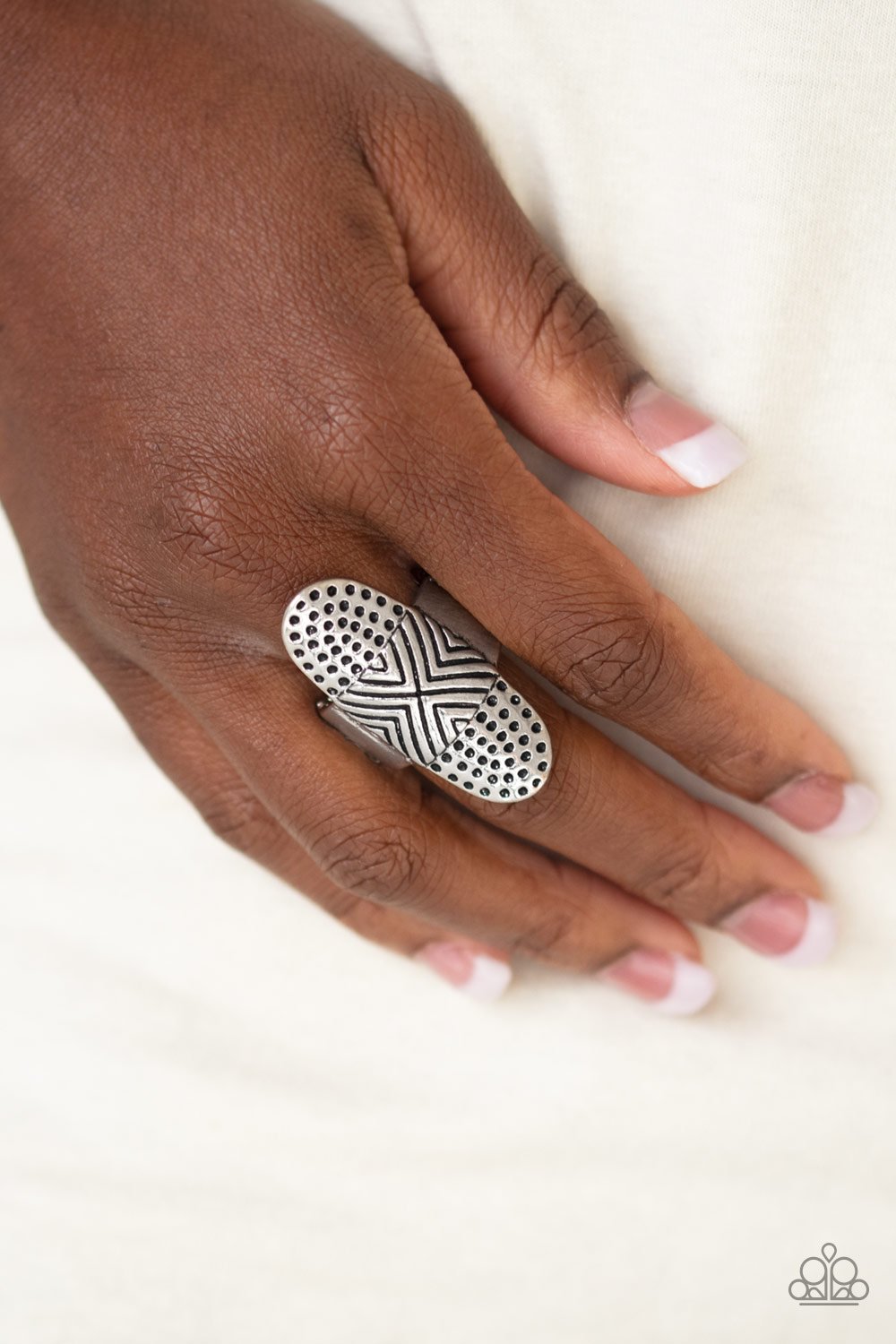 Guru Grunge Silver Ring Paparazzi