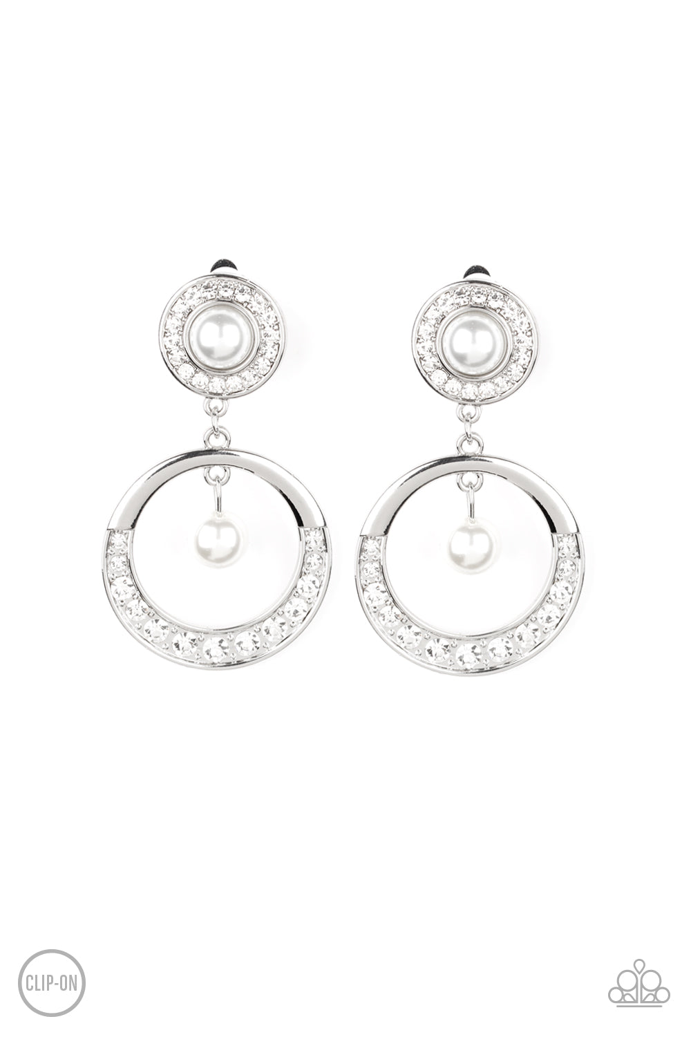 Royal Revival White
Clip-On Earrings Paparazzi