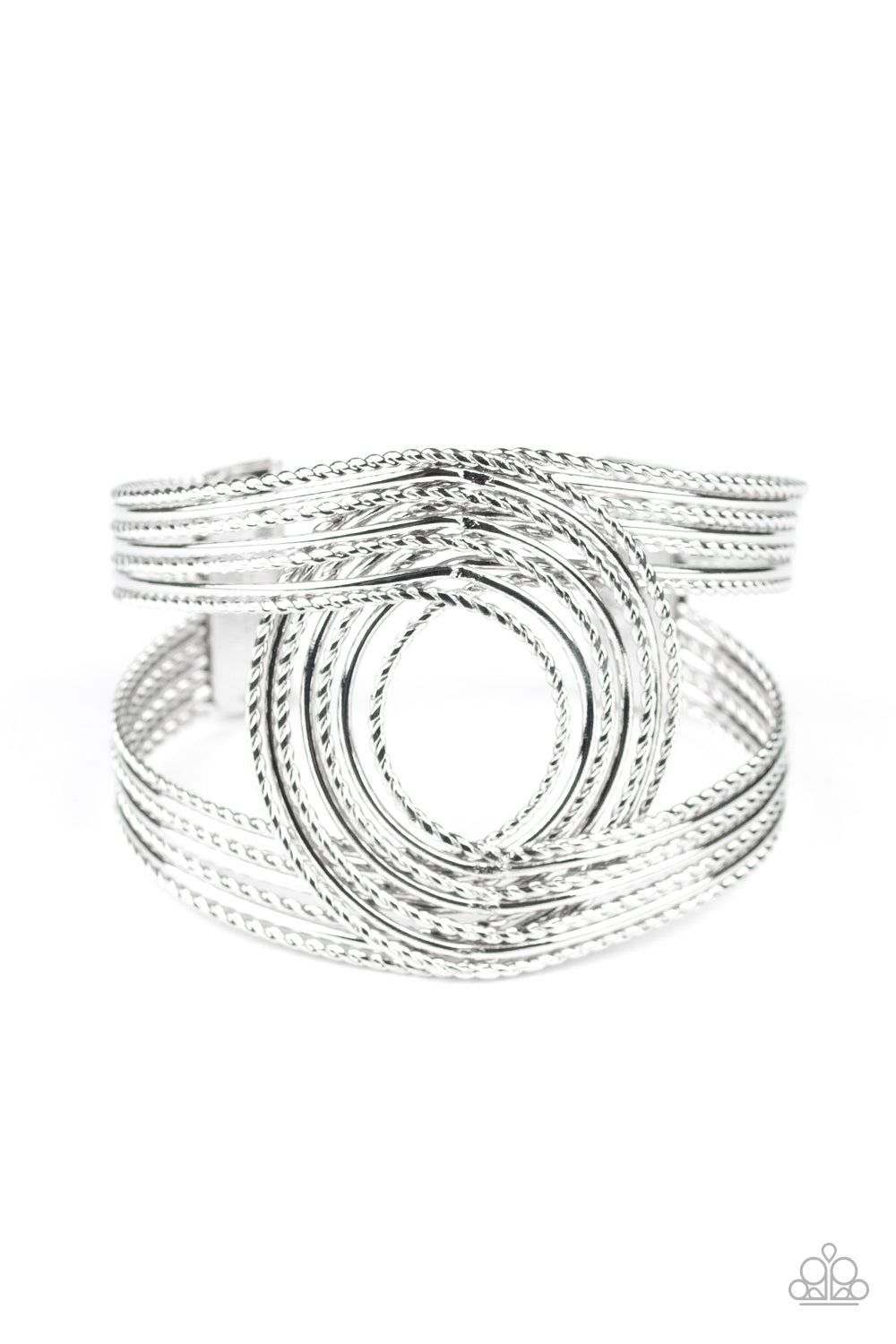 Rustic Coils Silver Bracelet Paparazzi