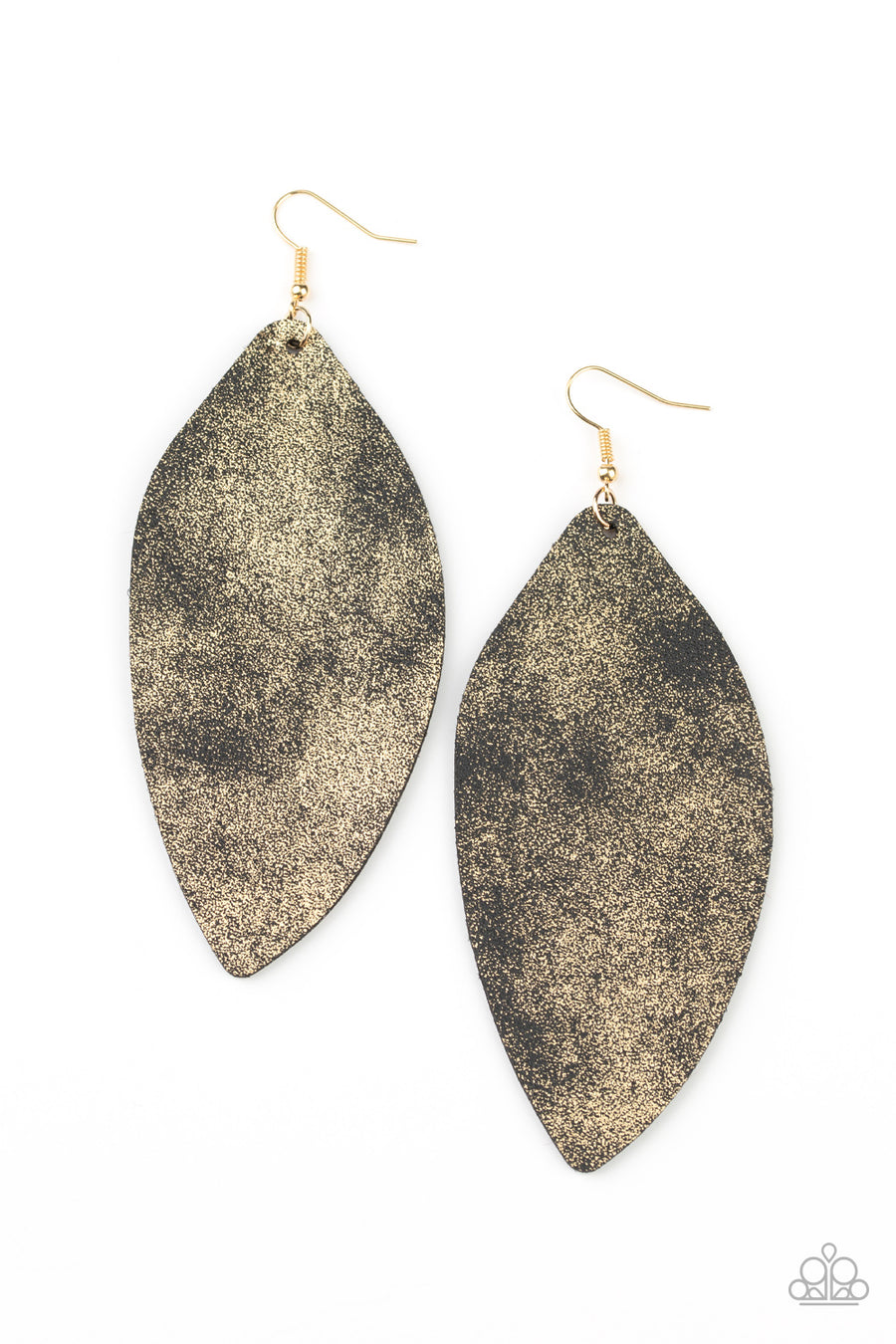 Serenely Smattered Gold Earrings Paparazzi