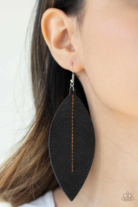 Naturally Beautiful Black Earrings