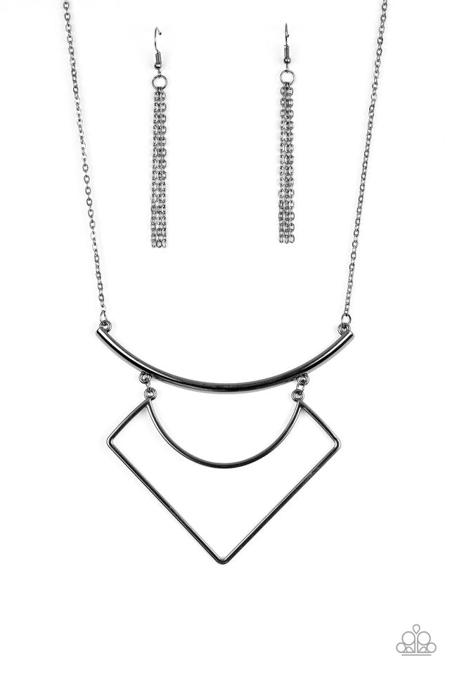 Egyptian Edge Black Necklace - Daria's Blings N Things
