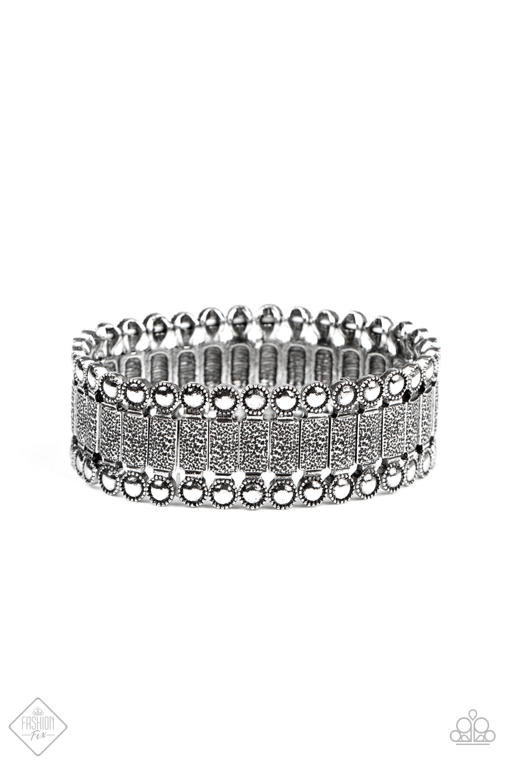 Rustic Rhythm Silver Bracelet