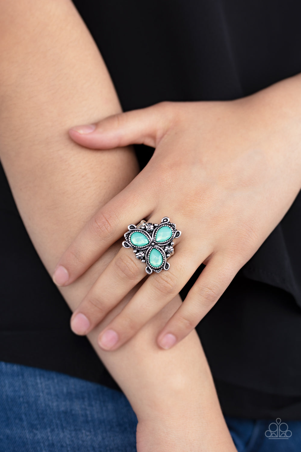 Ambrosia Garden Green Ring - Daria's Blings N Things