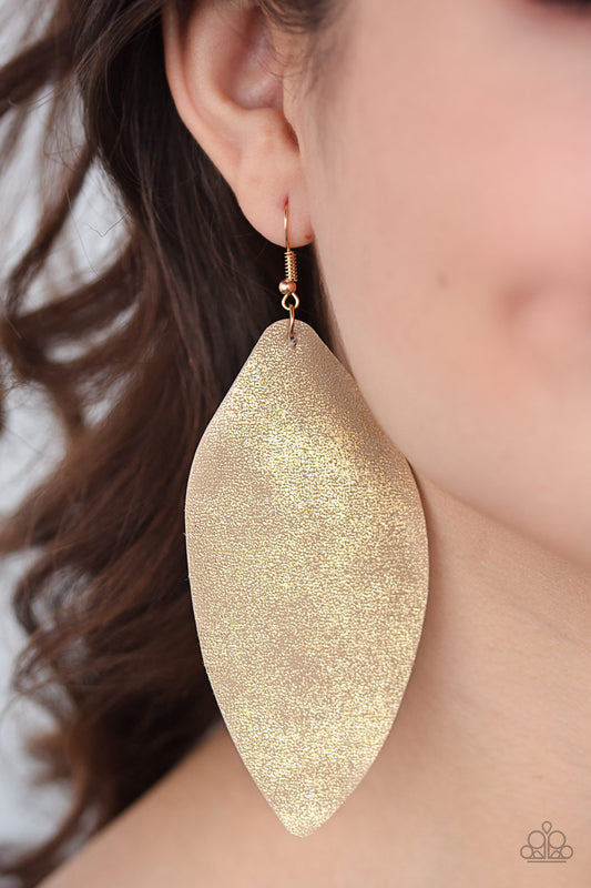 Serenely Smattered Gold Earrings