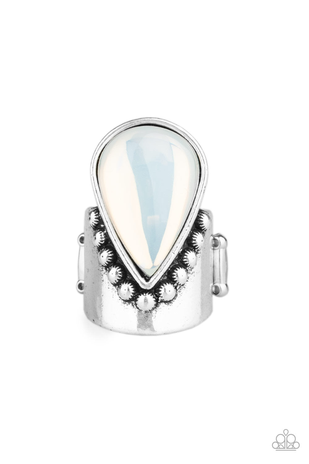 Opal Mist White Ring Paparazzi