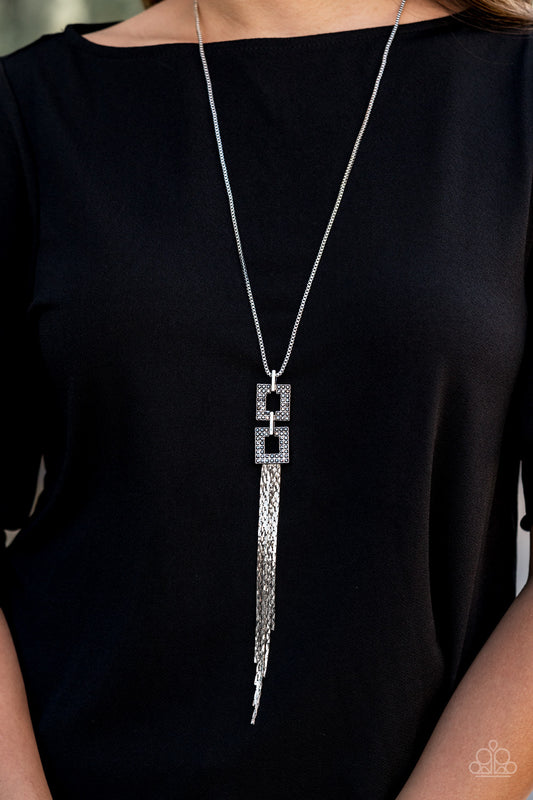 Times Square Stunner Silver Necklace