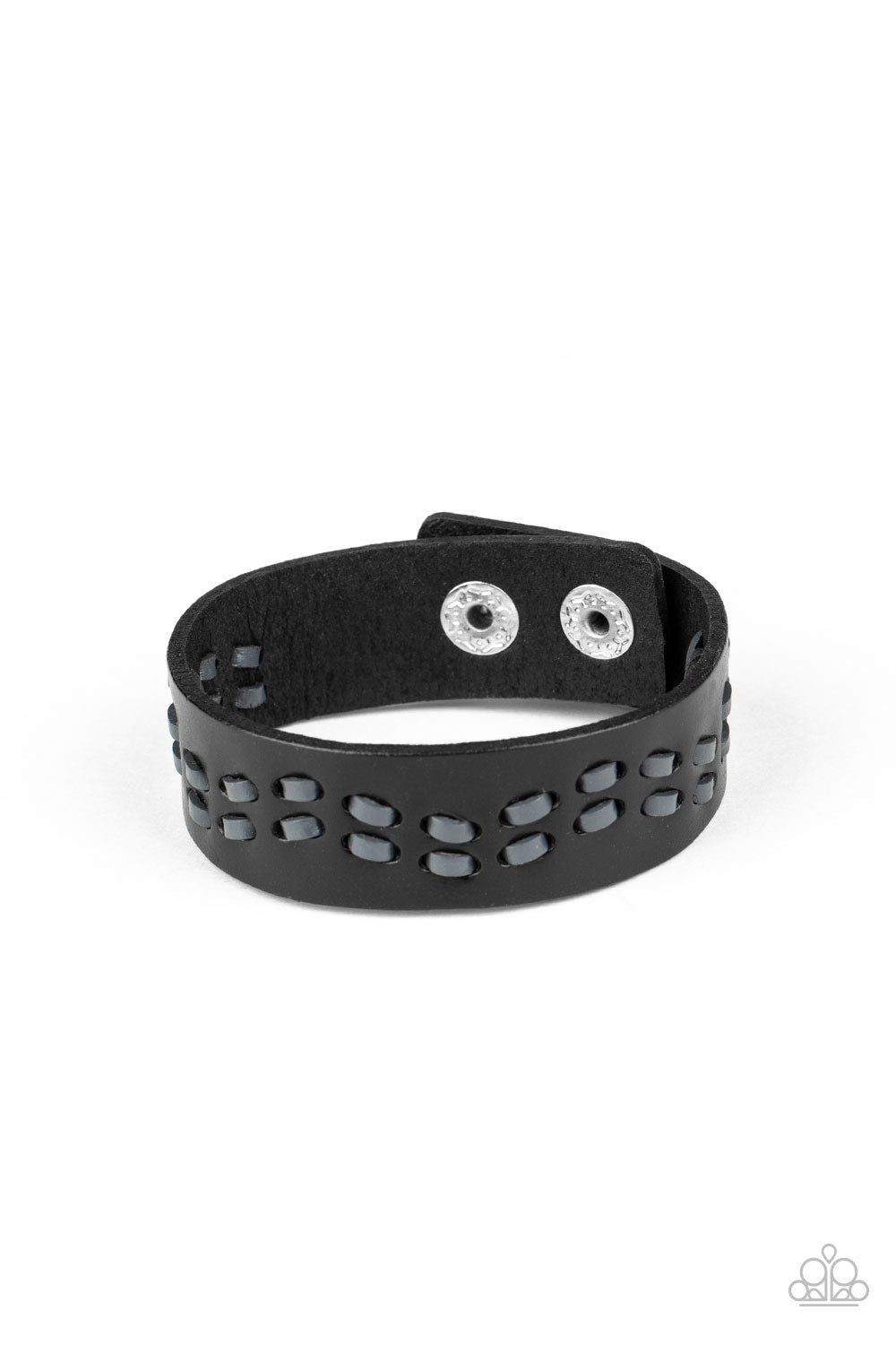Leather Is My Favorite Color Black Bracelet Paparazzi
