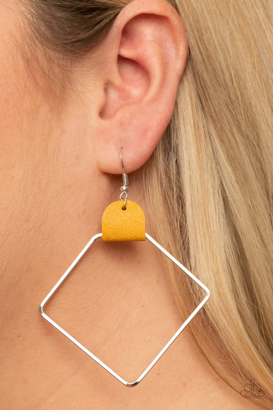 Friends of a LEATHER Yellow
Earrings - Daria's Blings N Things