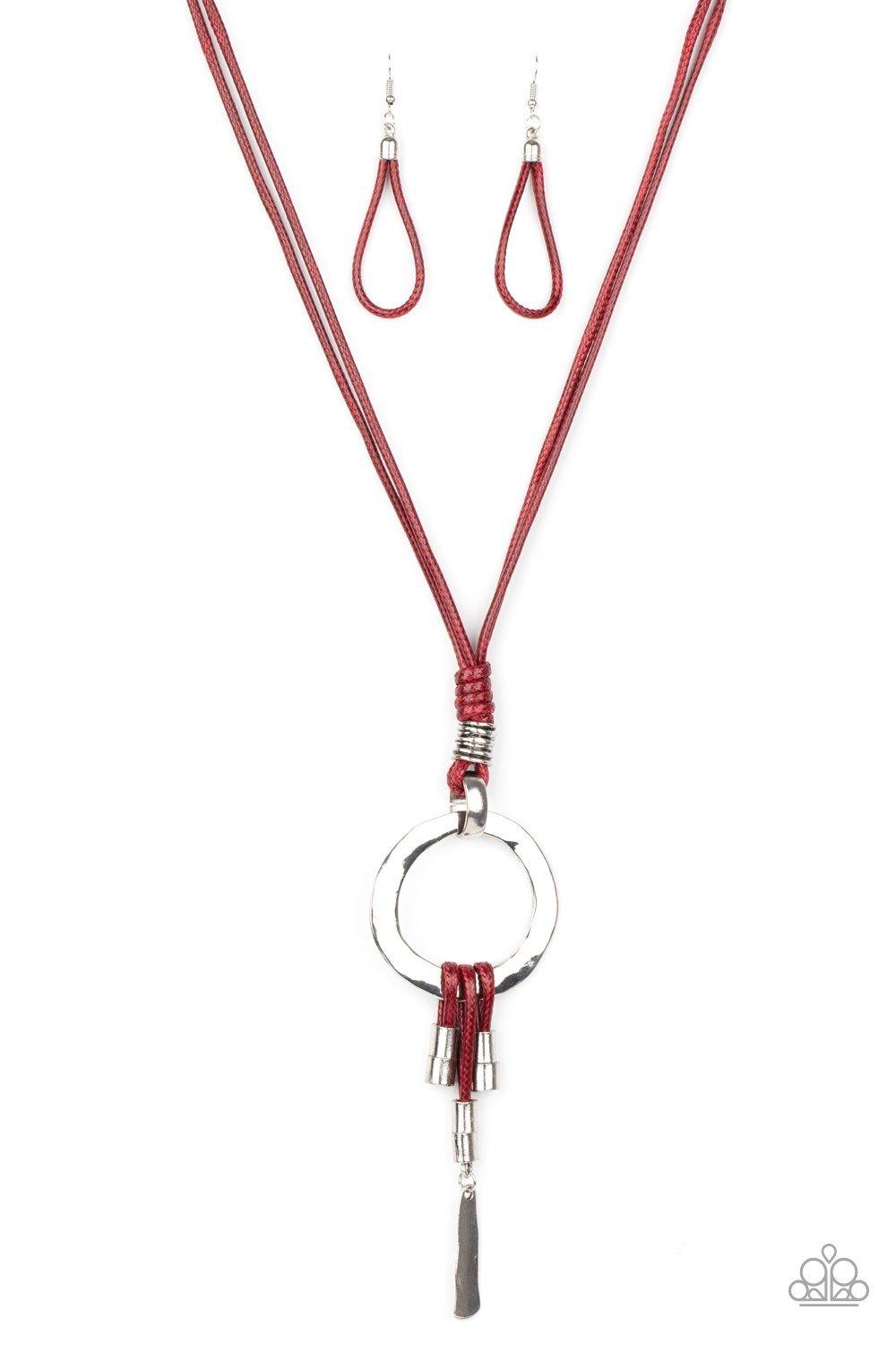 Tranquil Artisan Red Necklace - Daria's Blings N Things