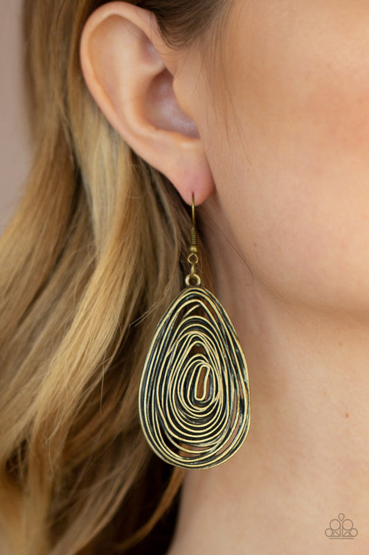 Rural Ripples Brass
Earrings - Daria's Blings N Things