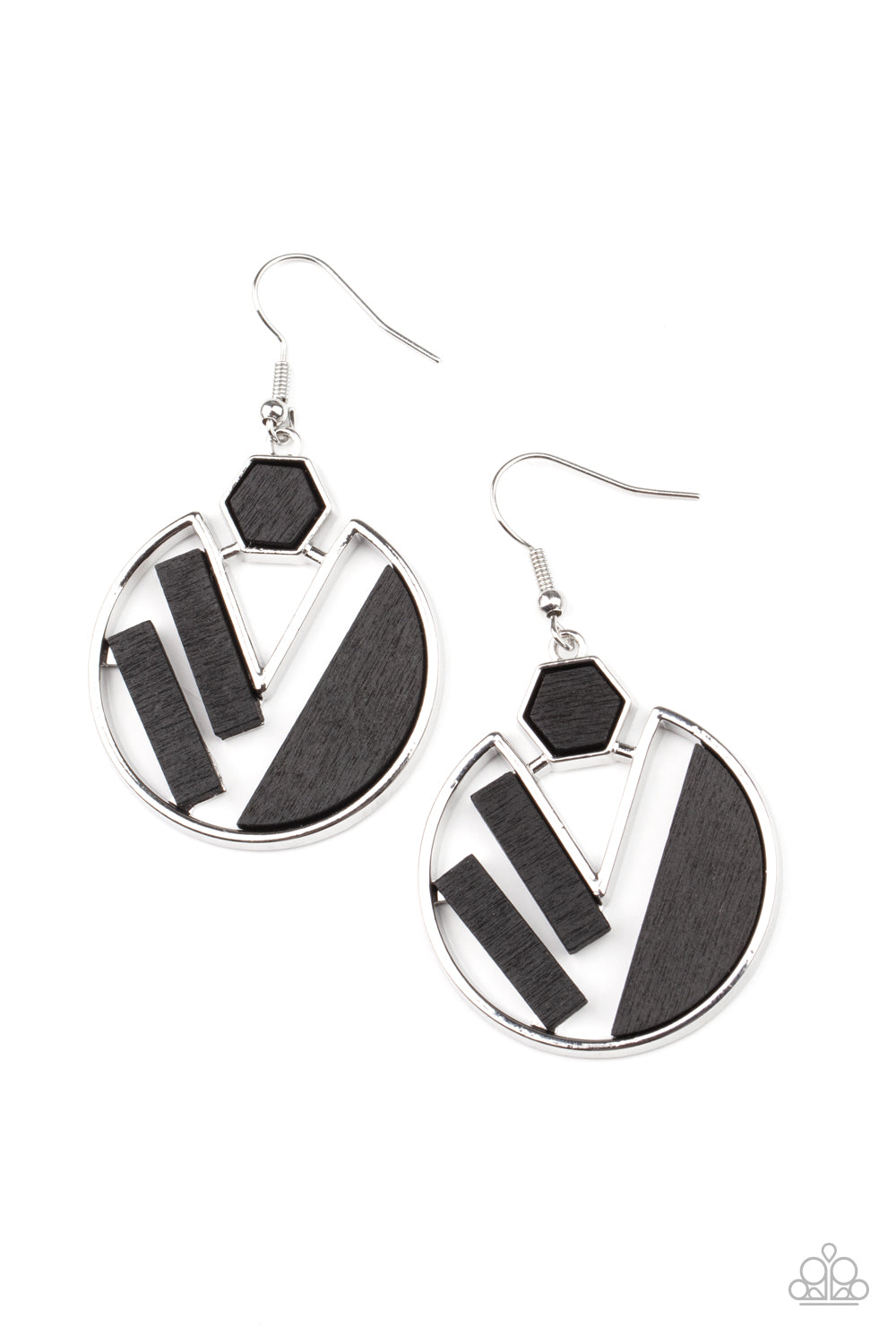 Petrified Posh Black Earrings - Daria's Blings N Things