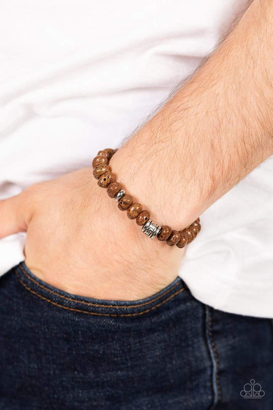 Natural State Of Mind Brown Bracelet Paparazzi