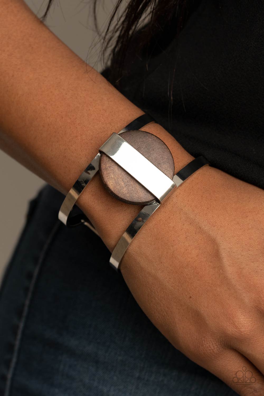Organic Fusion Brown Cuff Bracelet Paparazzi