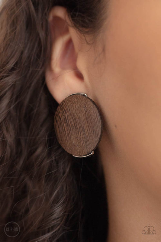 WOODWORK It Brown
Clip Earrings - Daria's Blings N Things