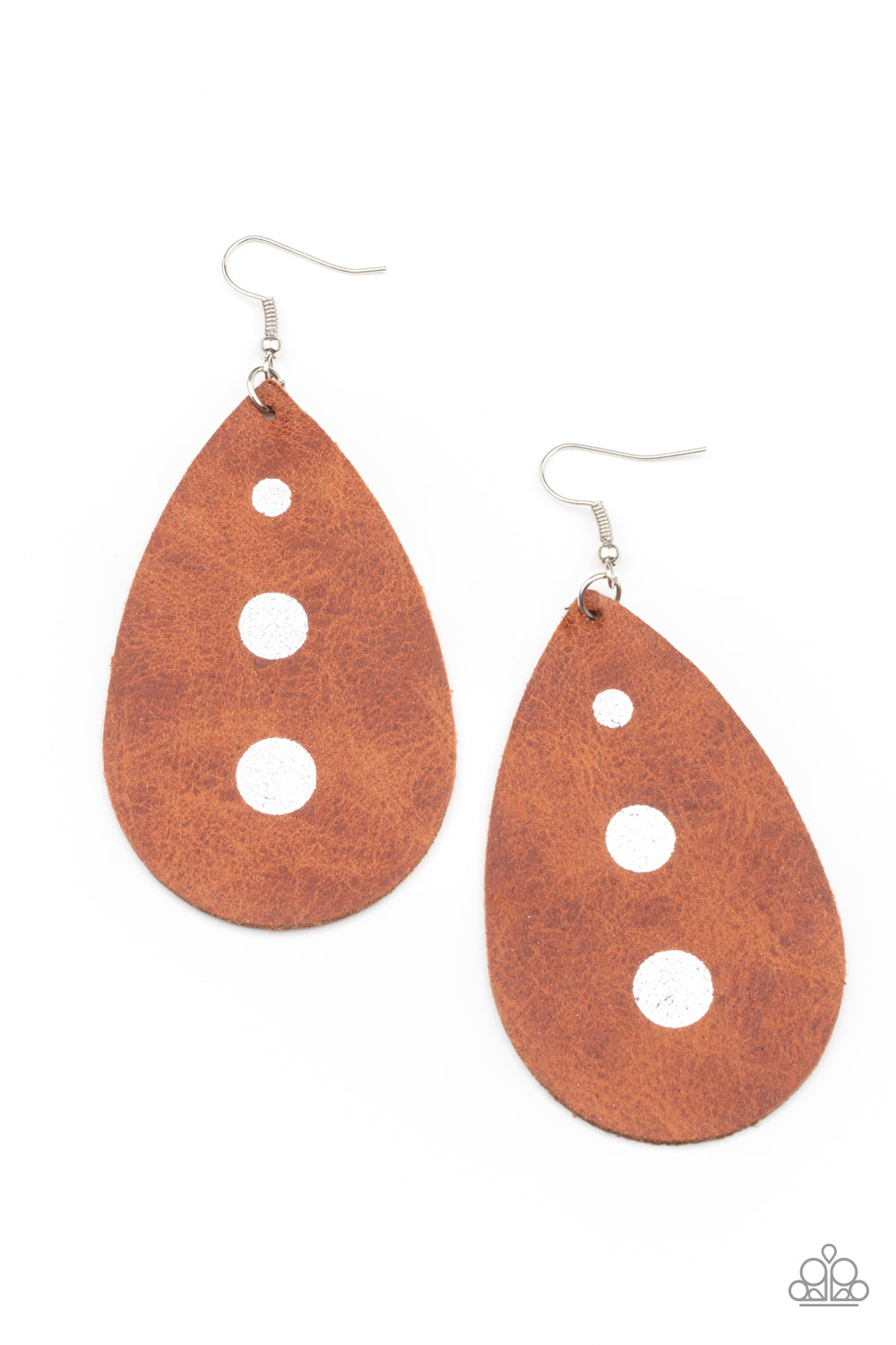 Rustic Torrent Brown Earrings - Daria's Blings N Things