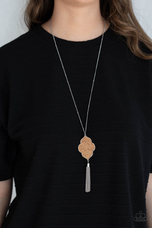 One Night In Casablanca Silver Necklace Paparazzi