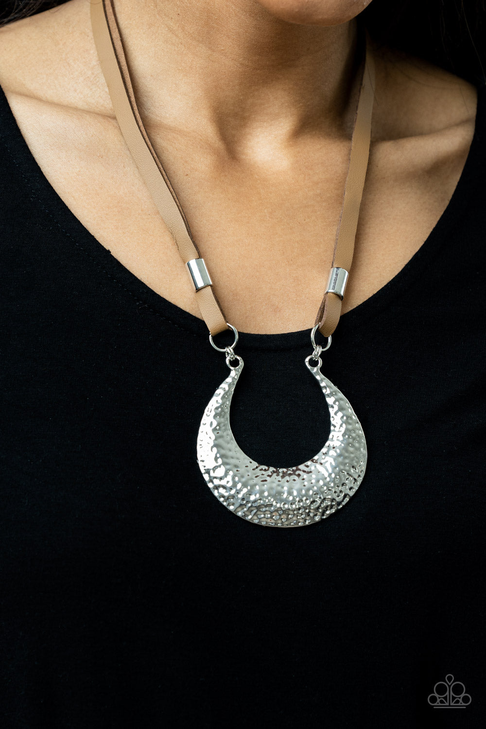 Majorly Moonstruck Brown Necklace