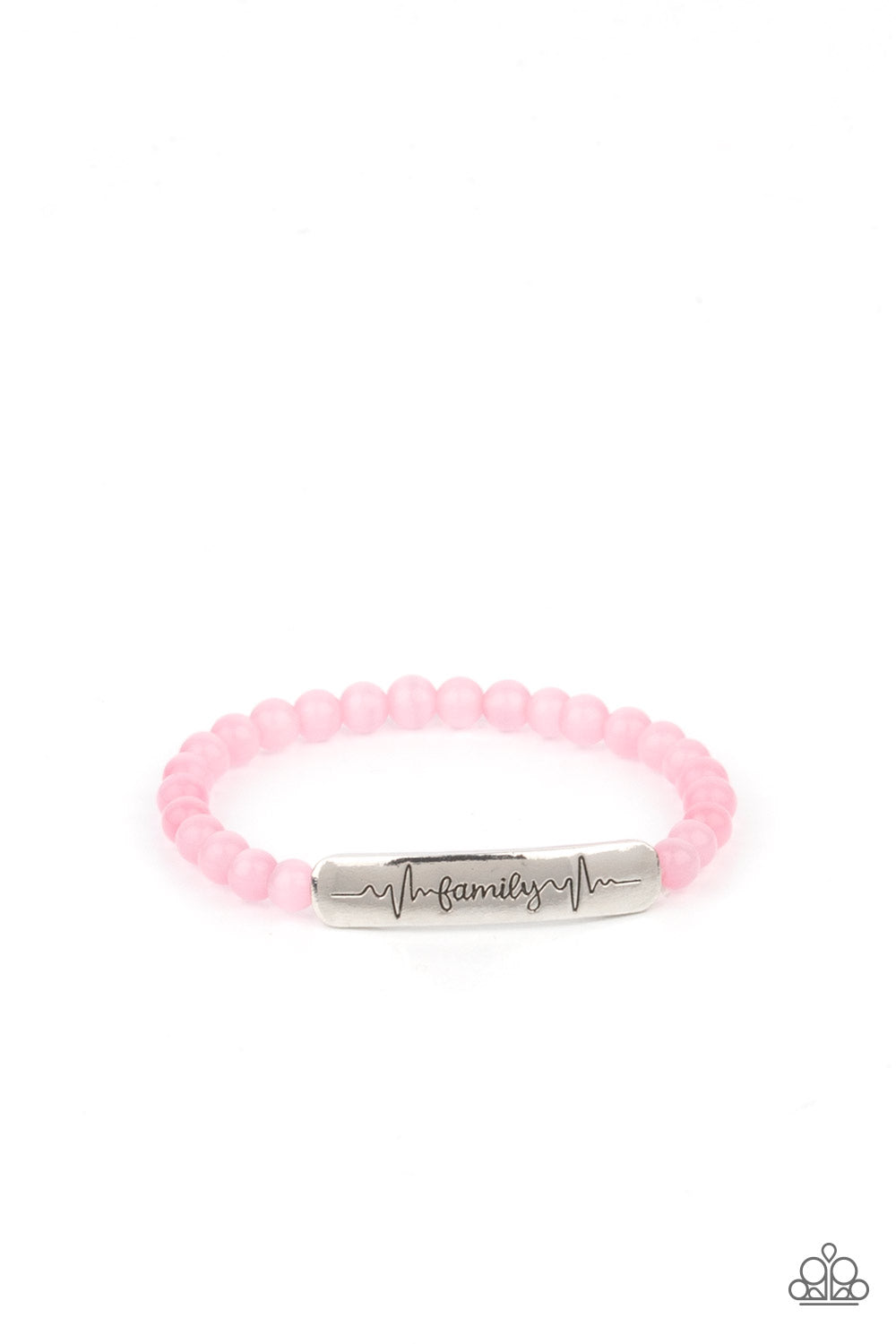 Family is Forever Pink Bracelet