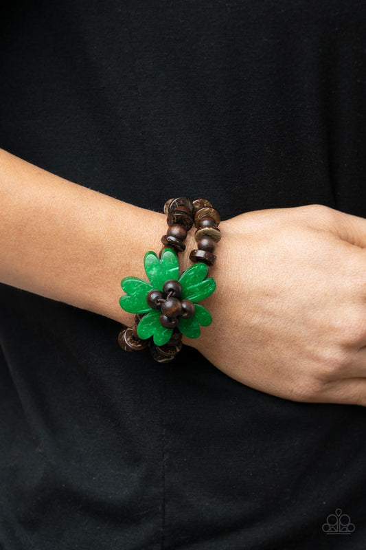 Tropical Flavor Green Bracelet Paparazzi
