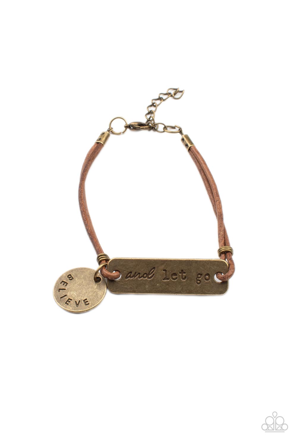 Believe and Let Go Brass Bracelet Paparazzi