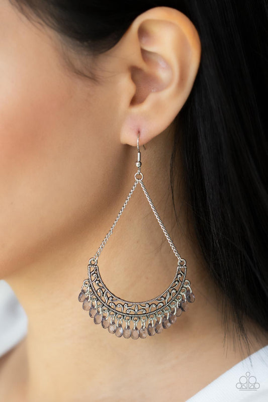 Orchard Odyssey Silver Earrings Paparazzi