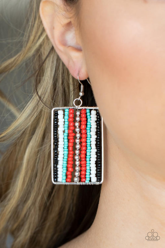 Beadwork Wonder Red Earrings