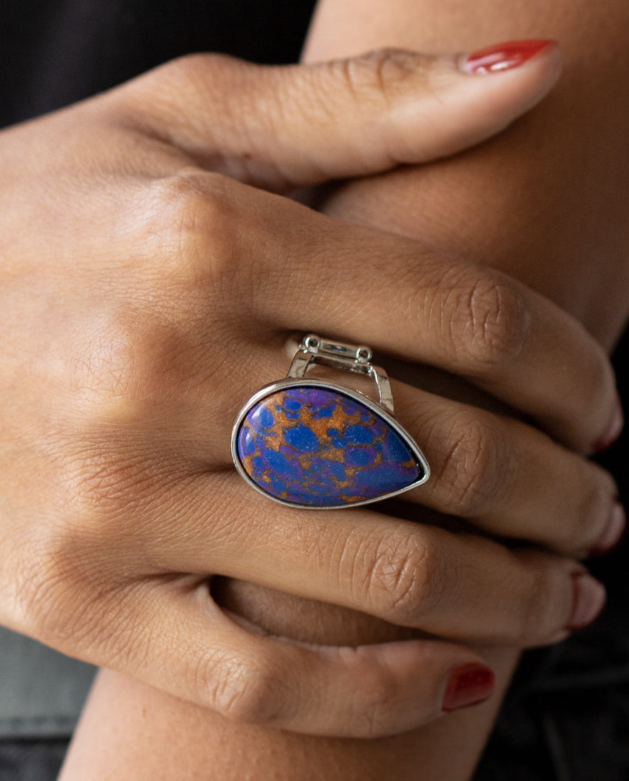 Stormy Sunrise Purple Ring