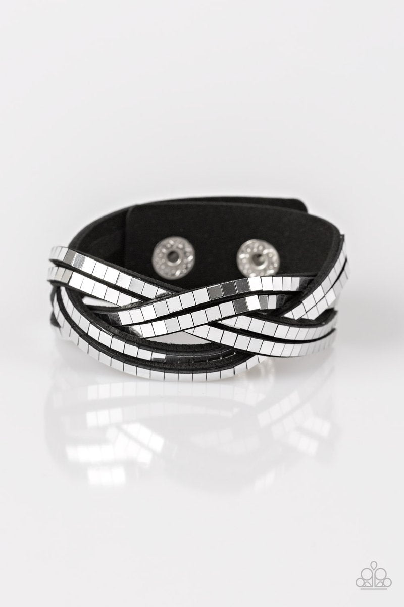 Looking For Trouble Black Bracelet Paparazzi