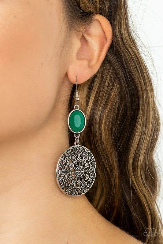 Eloquently Eden Green Earrings