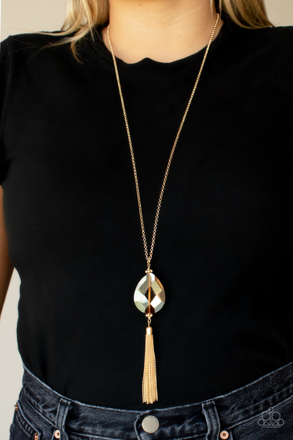 Interstellar Solstice Gold Necklace Paparazzi
