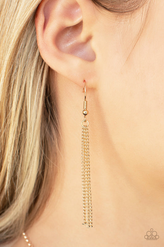 Interstellar Solstice Gold Necklace Paparazzi